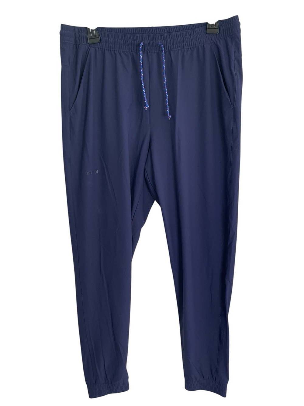 Marmot Women's Navy Blue Performance Nylon Joggers Drawstring Size M  32